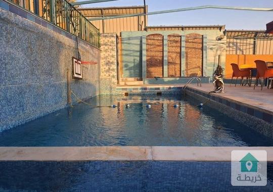 شاليه فاخر في حسبان يبعد عن دوار السابع 20 دقيقة للبيع 