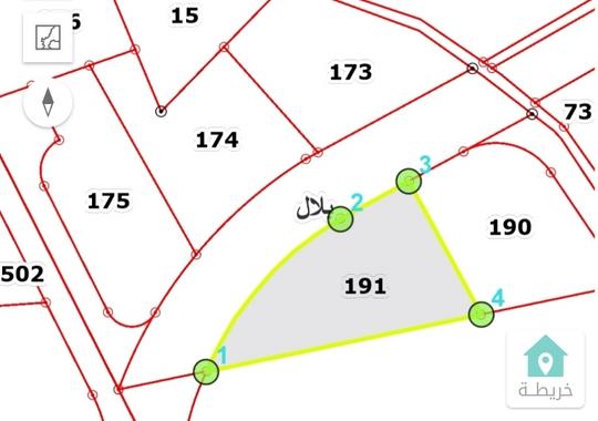 قطعة ارض غرب عمان قرية بلال حوض ابو مفراز