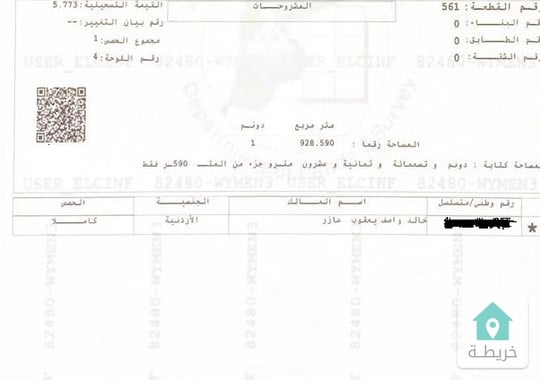 أرض للبيع في حوض الحمر  الفحيص من المالك مباشرة