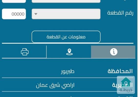 للبيع أرض في طبربور حوض عين ارباط