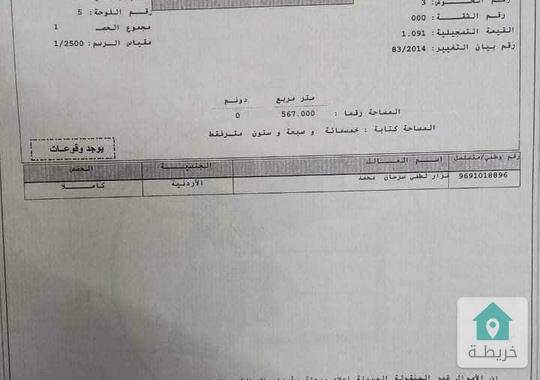 قطعة أرض مميزة للبيع في البنيات 