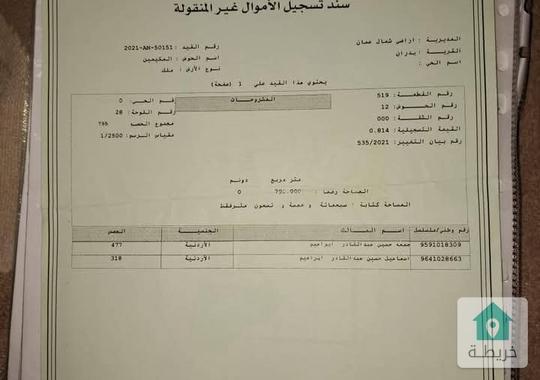 ارض مميزة للبيع 
