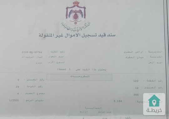 ارض للبيع بسعر مميز واقل من التخمين للبيع المستعجل