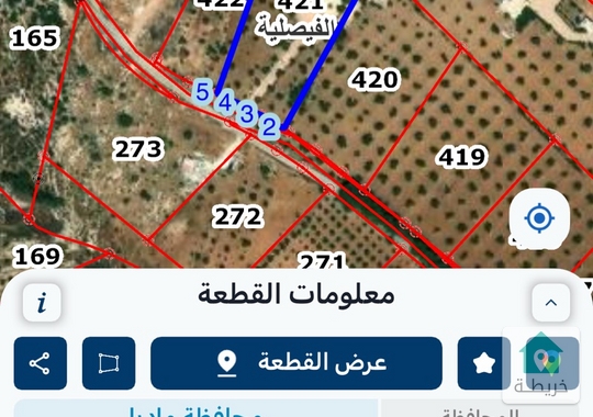 أرض زراعية في الفيصلية محافظة مادبا للبيع 