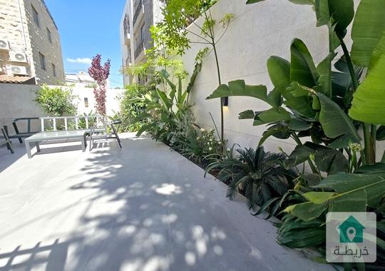 ارقى مناطق ام اذينة شقة مفروشة فخمة مع حديقة واسعة وكراج خاص LUXURY APARTMENT 