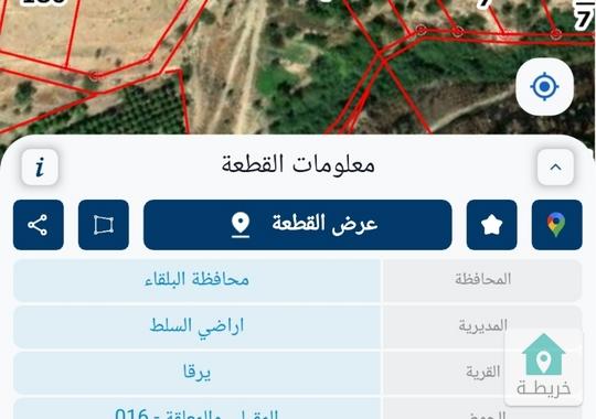 ارض في وادي الشعيب ثلاث دونم مفروزللبيع