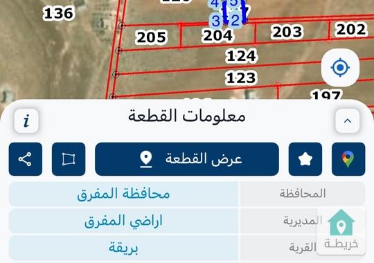 دونم ارض مفروز بريقا للبيع 