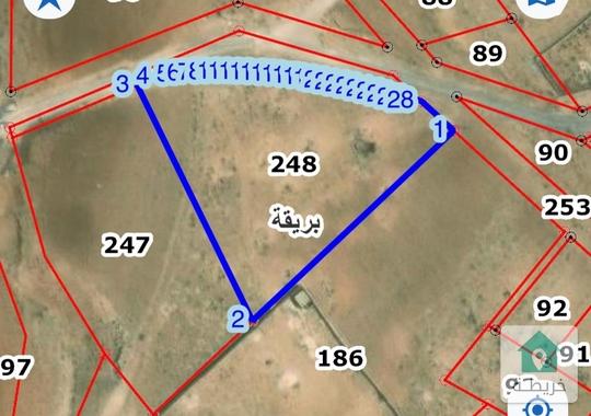 ارض مفروزة للبيع في بريقا