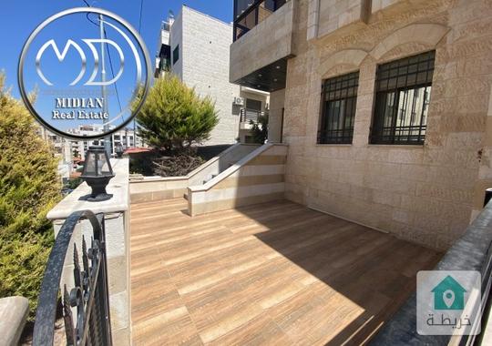 شقة ارضية جديدة للبيع عرقوب خلدا مساحة 175م مع ترس 60م تشطيبات سوبر ديلوكس بسعر مميز جدا