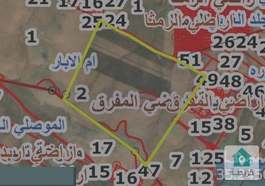 أرض مساحة ٨ دونم في بريقة حوض ام الابار