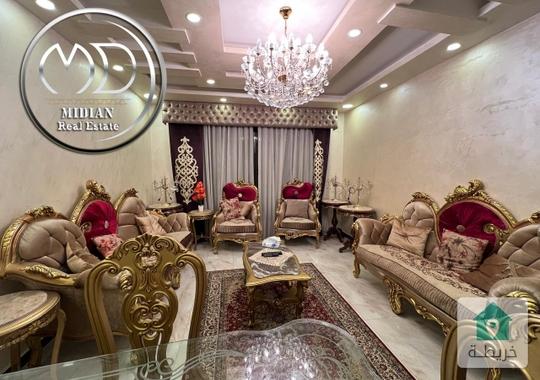شقق مفروشة للايجار الشميساني مساحة 130م تشطيبات و فرش سوبر ديلوكس اطلالة جميلة