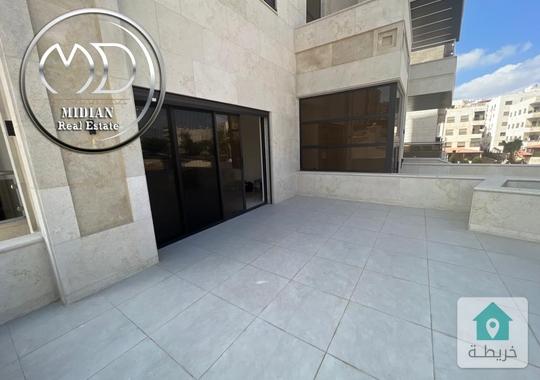 شقق ارضية جديدة للبيع ضاحية الرشيد مساحات 175م مع تراسات و حدائق تشطيبات وديكورات عصرية بأسعار مميزة