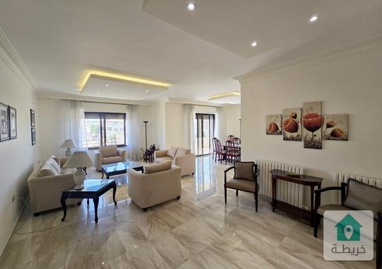 قرب دوار عبدون شقه مفروشة للإيجار 3 نوم طابق اول 