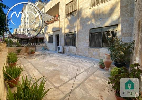 شقة ارضية للبيع خلدا مساحة 185م مع ترس و حديقة 120م تشطيبات سوبر ديلوكس بسعر مغري جدا