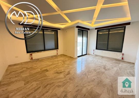 شقة جديدة فارغة للايجار الظهير مساحة 175م طابق ثالث تشطيبات ديكورات سوبر ديلوكس اطلالة جميلة بسعر مم