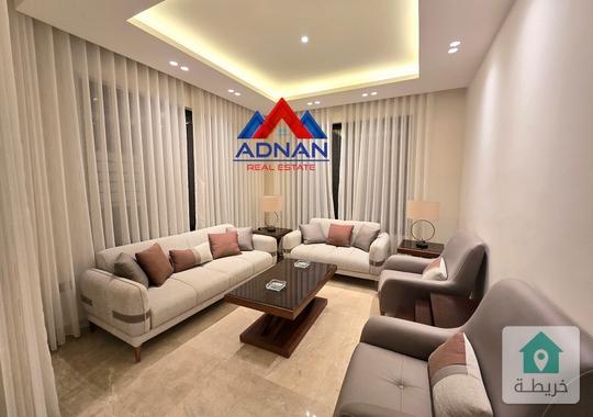 دير غبار شقة ارضية جديده للايجار مفروشة  modern  3 نوم مع مدخل خاص وتراس