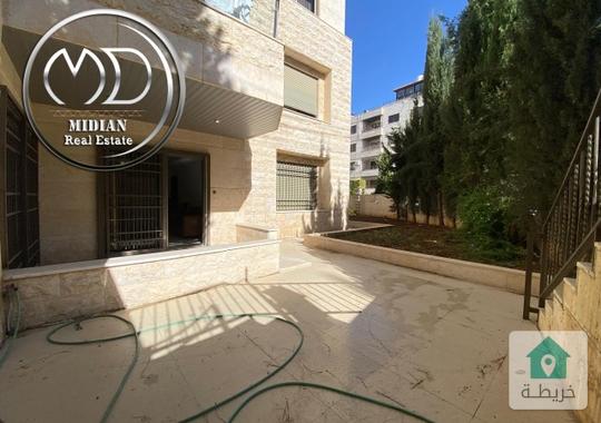 شقة شبه ارضي للبيع في أجمل مناطق خلدا العوجانية مساحة 200م مع تراسات و حدائق سوبر ديلوكس بسعر مميز