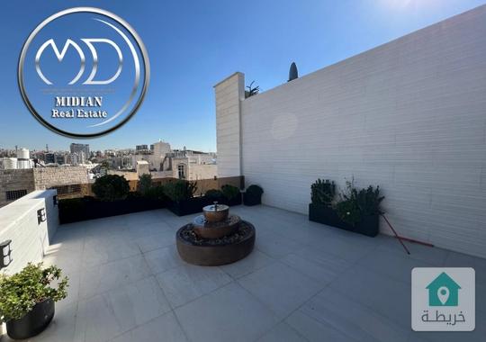 شقة دوبلكس جديدة للبيع طابق أخير مع روف حنو الصويفية مساحة 210م مع تراسات تشطيبات و ديكورات فاخرة 