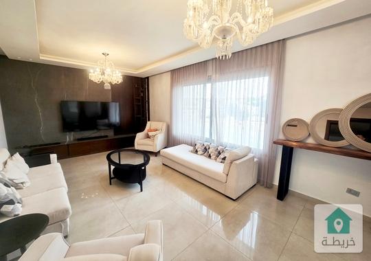 دير غبار شقة مفروشة للإيجار فرش فخم  Modern  مكونه من 3 نوم طابق ثاني