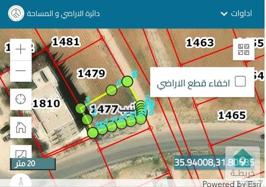 ارض مميزه للبيع في طنيب قرب شارع المطار