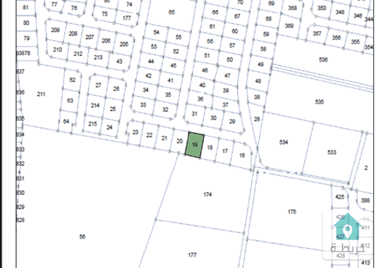 قطعة ارض سكنية عالية و مستوية  663 م2  اللبن حوض ابو دبوس  الواجهة 21 م على شارع 12 م مزفت