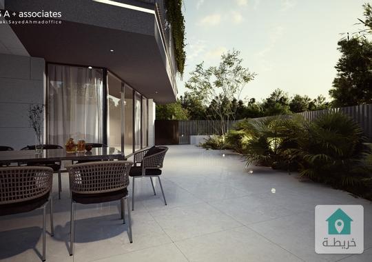 شقة ارضية للبيع في أجمل مواقع الدوار الرابع 