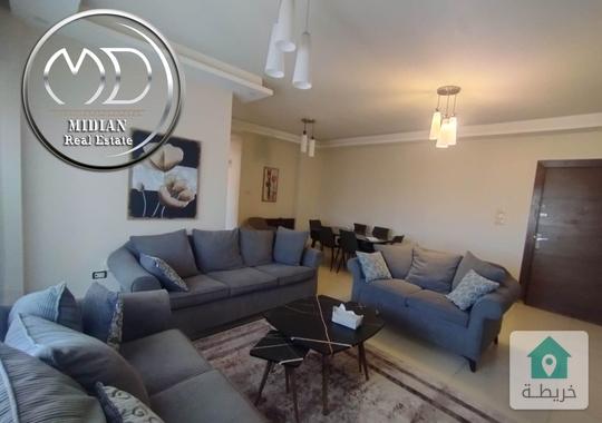 شقة مفروشة للايجار الصويفية مساحة 130م طابق ثالث تشطيبات و فرش سوبر ديلوكس اطلالة جميلة 