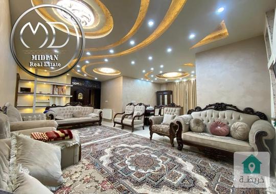 شقة شبه ارضي للبيع الرابية مساحة 195م تشطيبات ديكورات سوبر ديلوكس بسعر مميز جدا  