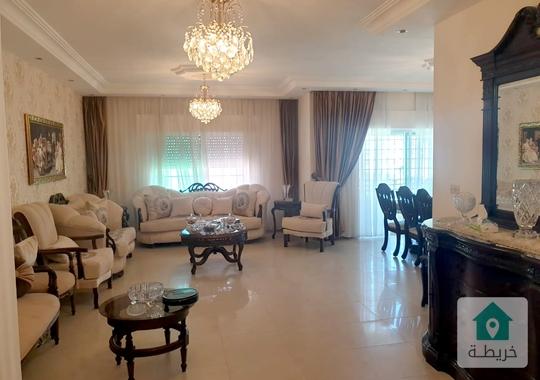 تلاع العلي شقة مفروشة للبيع 200 متر طابق رابع بسعر  80  الف دينار