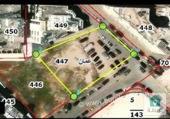 ارض مساحة 1 دونم و 297م للبيع في عمان - عبدون بالمزاد العلني