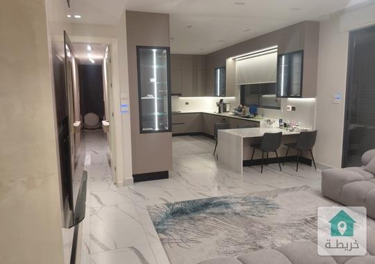 شقة ارضية مفروشة للبيع في أجمل مناطق ام السماق خلف سنترو 