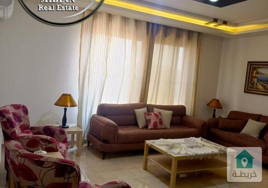 شقة مفروشة للايجار دير غبار مساحة 130م تشطيبات وفرش سوبر ديلوكس اطلالة جميلة بسعر مميز