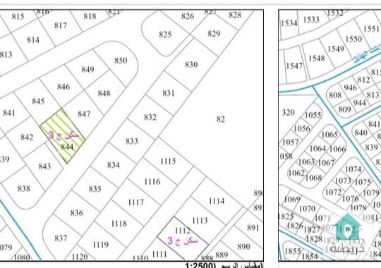 ارض سكنية للبيع على شارعين في منطقة طبربور قرب فندق قوات المسلحة