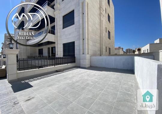 شقق أرضية جديدة للبيع خلدا مساحات 140م  145م مع تراسات و حدائق ديكورات سوبر ديلوكس بسعر مميز