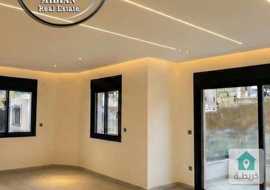 شقق ارضية جديدة للبيع تلاع العلي مساحات 145م  175م مع تراسات و حدائق تشطيبات و ديكورات فاخرة