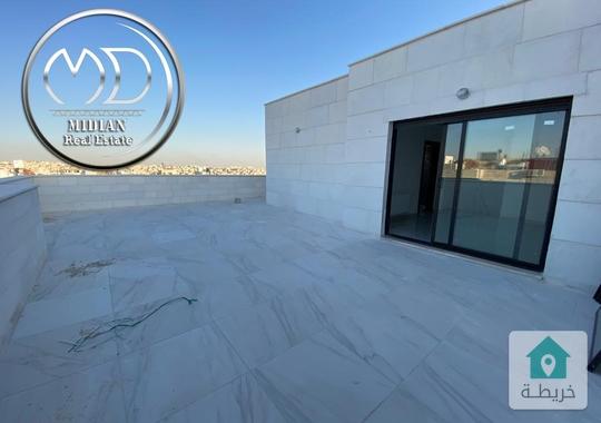 شقة دوبلكس جديدة طابق أخير مع روف للبيع الصويفية مساحة 200م مع تراسات تشطيبات سوبر ديلوكس بسعر مميز