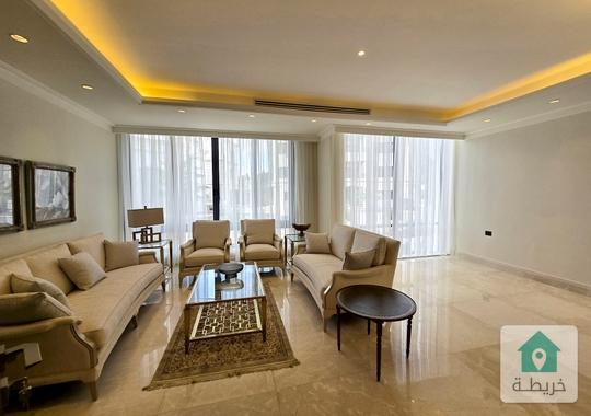 أرقى مناطق جبل عمان شقة مفروشة للإيجار ملوكيه درجة اولة مكونه من 3 نوم ماستر 