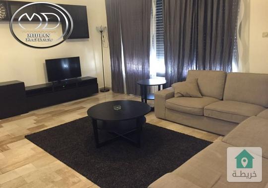 شقق مفروشة للايجار الدوار السابع مساحات 90م تشطيبات و فرش سوبر ديلوكس اطلالة جميلة بسعر مميز