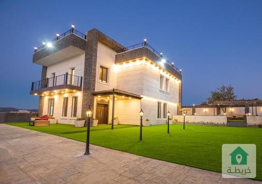 فيلا ومزرعه فاخره للايجار بالسلط