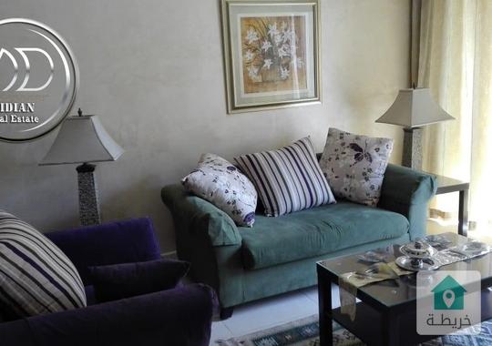 شقة مفروشة للبيع طابق ثاني دير غبار مساحة 90م مع مسبح تشطيبات وفرش سوبر ديلوكس اطلالة جميلة تصلح للا