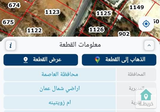 قطعة ارض للبيع في ام زويتينة من اراضي شمال عمان 