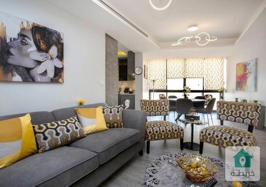 دير غبار شقة مفروشة للإيجار 2 نوم شبه جديده