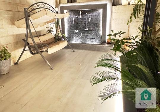 عبدون شقة مع حديقة مفروشة بالكامل  modern  مكونه من 2 نوم و 3 حمام
