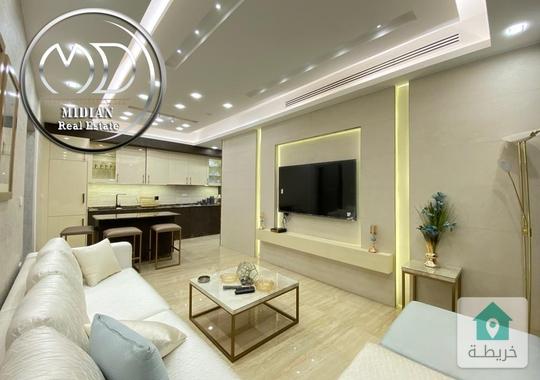 شقق مفروشة للايجار ام السماق مساحات 100م تشطيبات و ديكورات فاخرة فرش فندقي اطلالة جميلة بأسعار مميزة