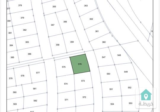 قطعة ارض زينات الربوع حوض الشكارة ٥١٢ متر على شارعين للبيع 
