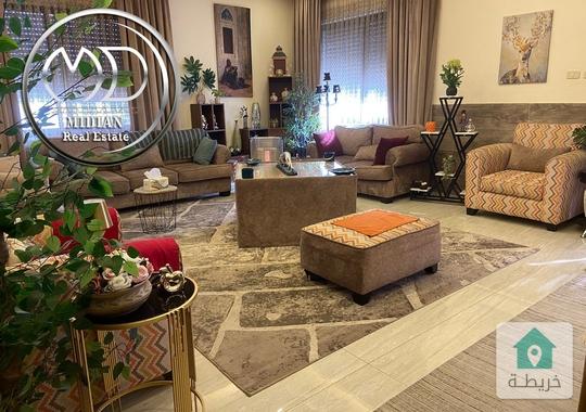 شقة أرضية للبيع تلاع العلي مساحة 165م تشطيبات و ديكورات سوبر ديلوكس بسعر مميز