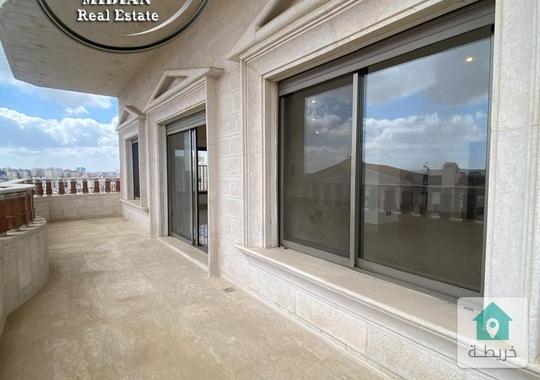 شقة طابقية فارغة للايجار ام السماق طابق ثاني مساحة 400م تشطيبات و ديكورات عصرية فاخرة اطلالة رائعة