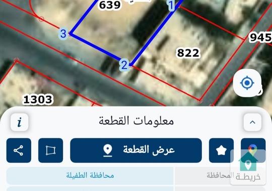 قطعة أرض للبيع في الطفيلة 
