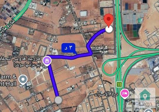 ارض للبيع ام العمد حوض البركه قرب طريق المطار بسعر مناسب 