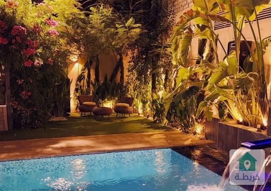 شاليه فاخر جدا للبيع جديد طريق البحر الميت منطقه البحيره 